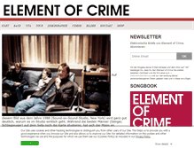 Tablet Screenshot of element-of-crime.de